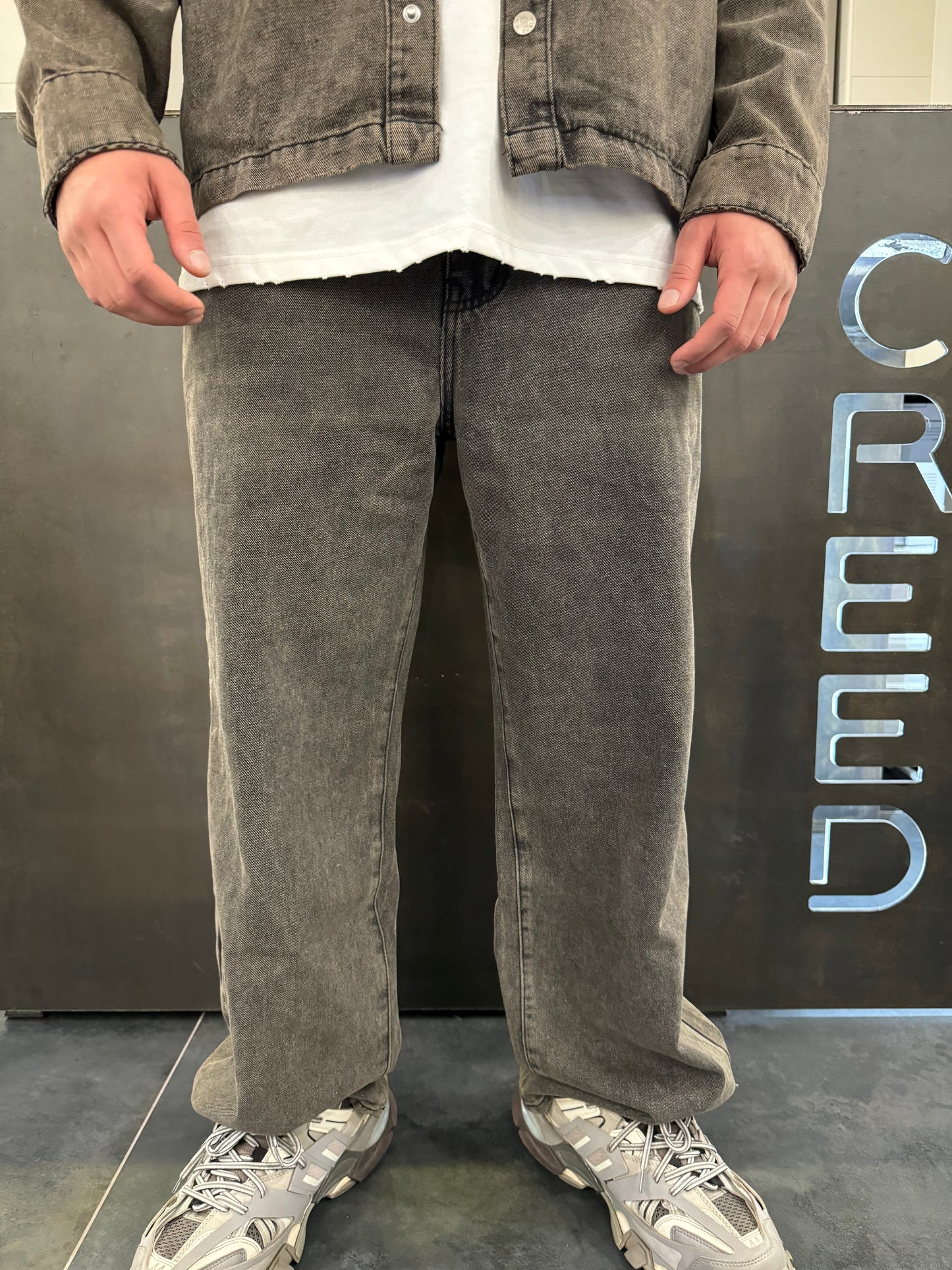 CORDSET JEANS GREY